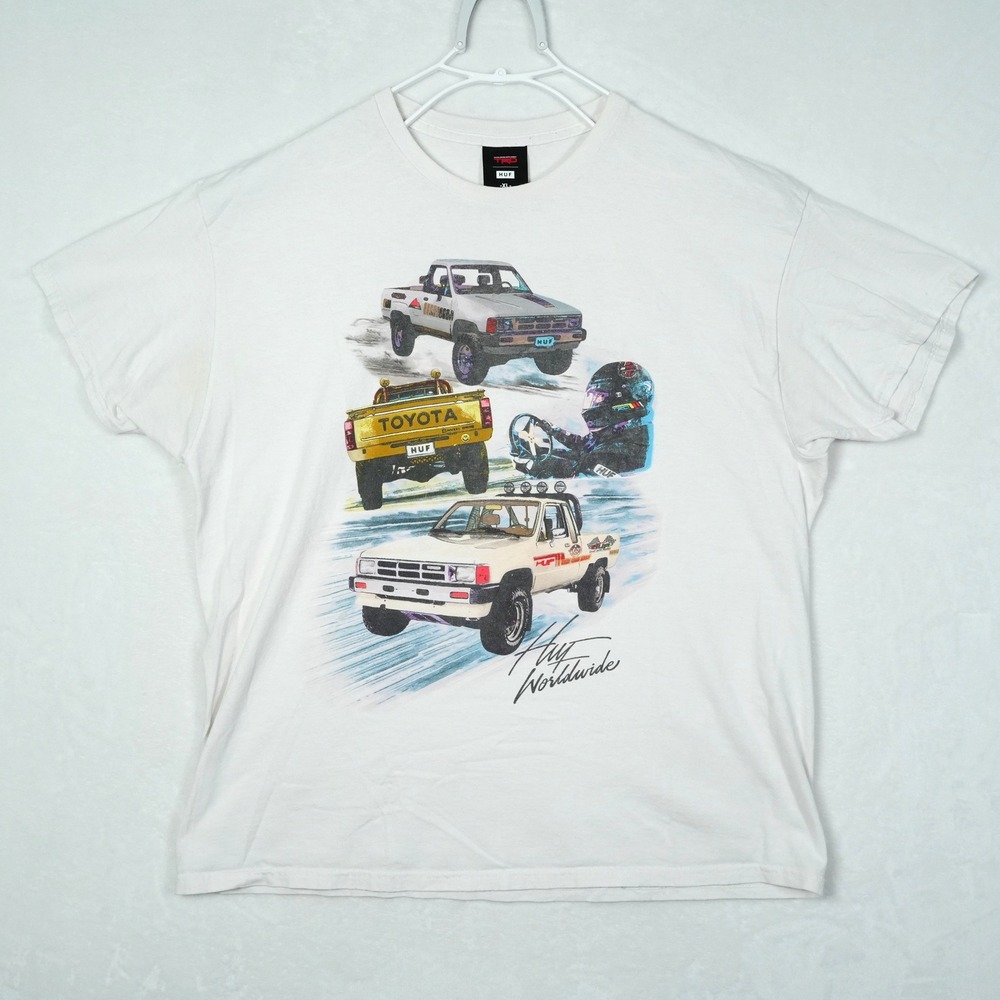 HUF x TRD Toyota Racing Development Off Road Graphic T-Shirt Mens XL White